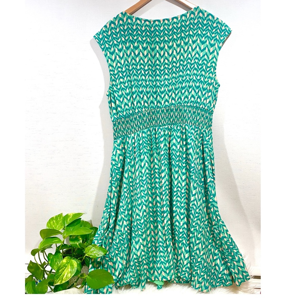 Maeve Anthropologie Evelina Smocked Green Dress - Picture 6 of 6